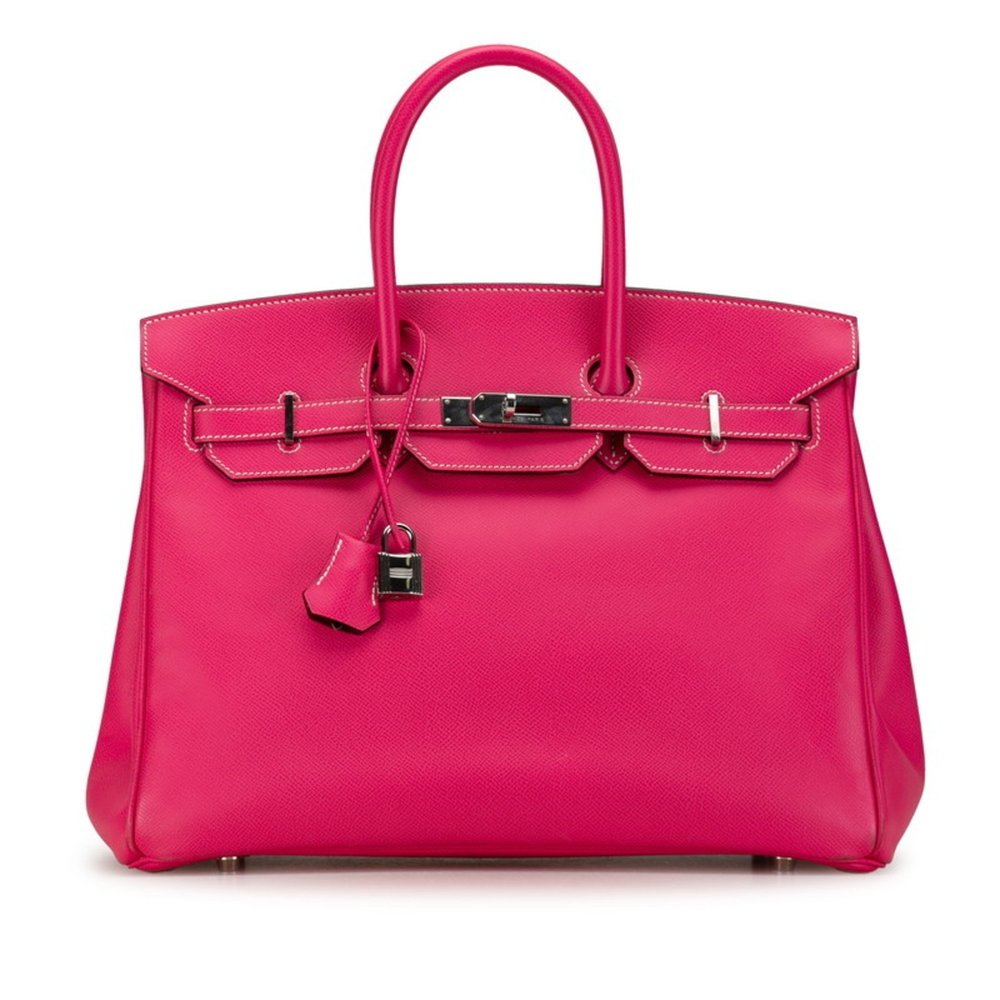 Hermes Birkin 35 Candy Handbag Rose Dirrian Pink Epsom Leather Women's HERMES - Picture 2 of 11